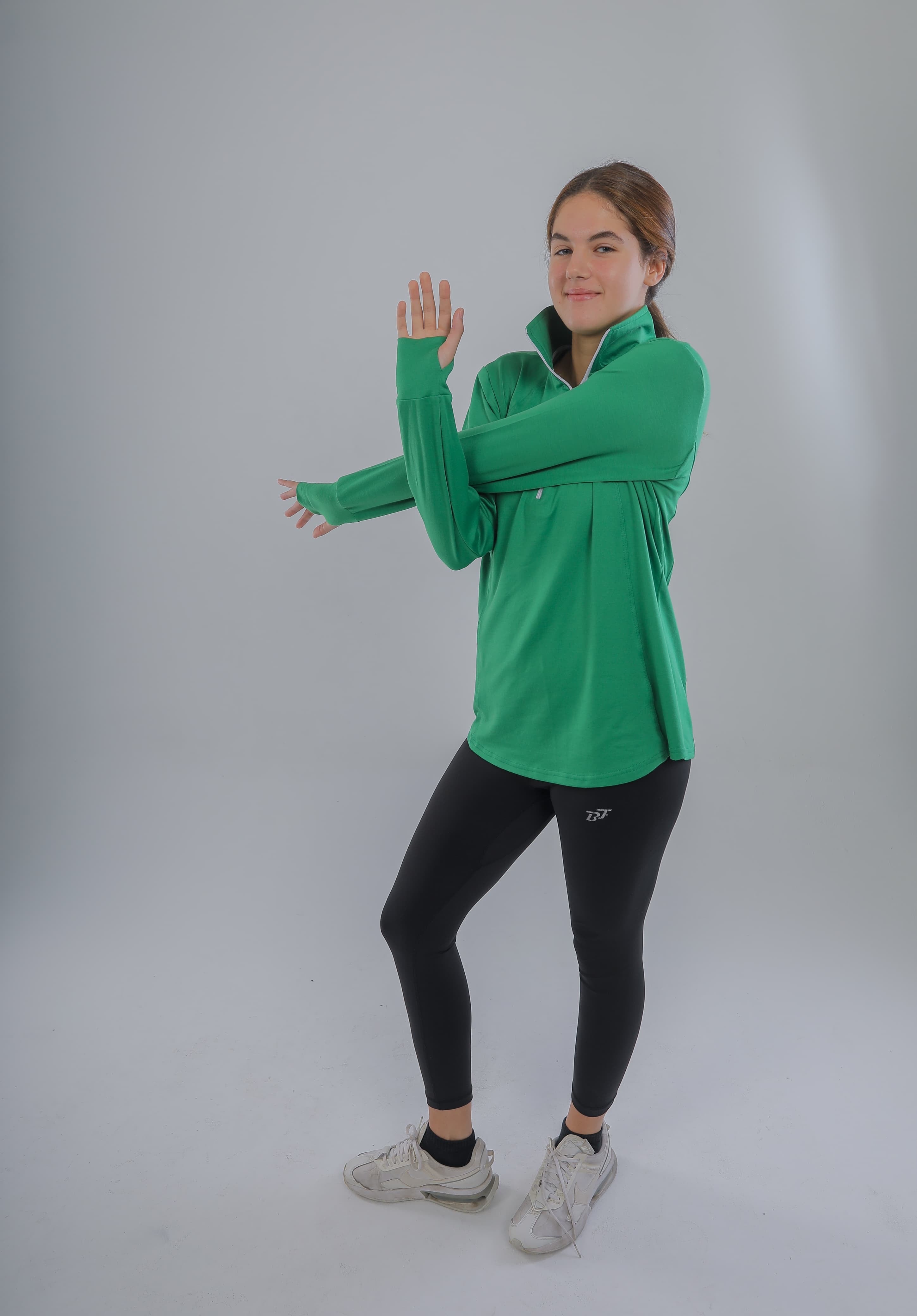 Zipper long sleeve shirt