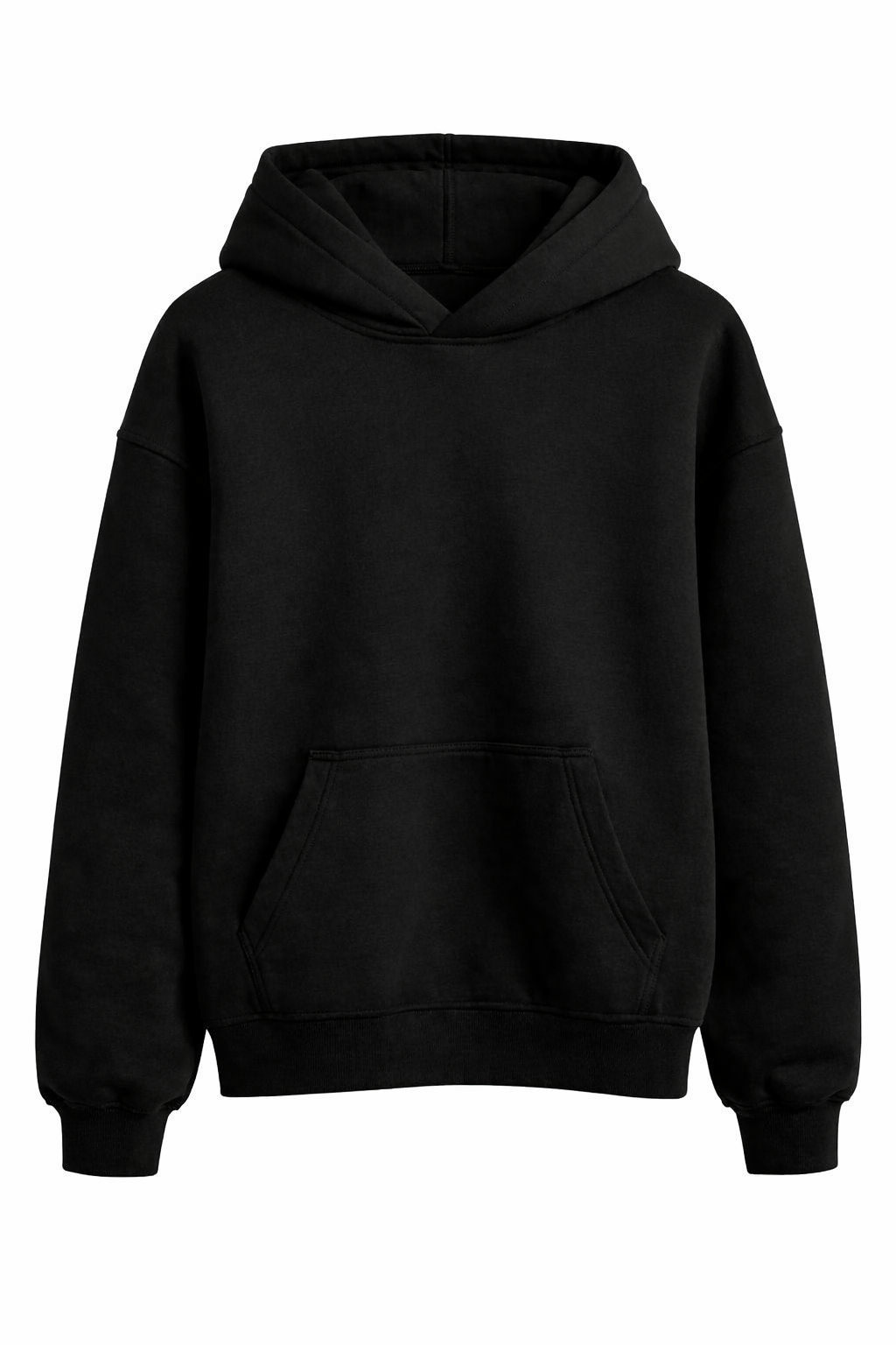Basic hoodie with slit